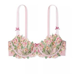 New! Victoria's Secret‎ Wicked Lily Embroidery Balconette Bra 36DD